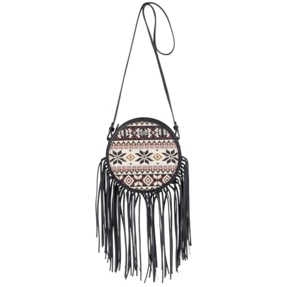 NWT ROXY CROSSBODY FRINGE FESTIVAL BAG (black)